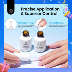 Beetles acid-free nail prep display signals gentle professional use