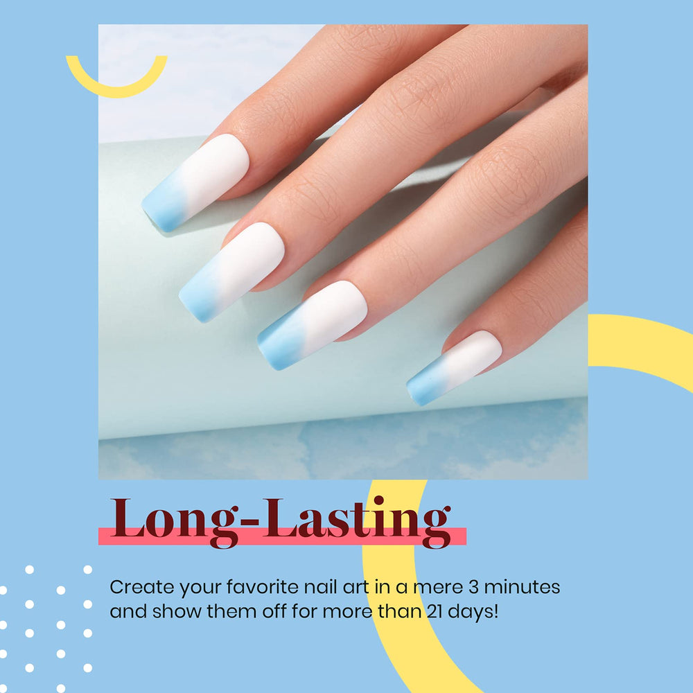 Base and top coats required for Beetles Baby Blue gel polish results