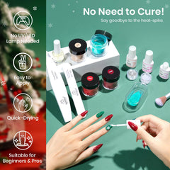 Beetles base activator topcoat dip liquids in one set for easy application.