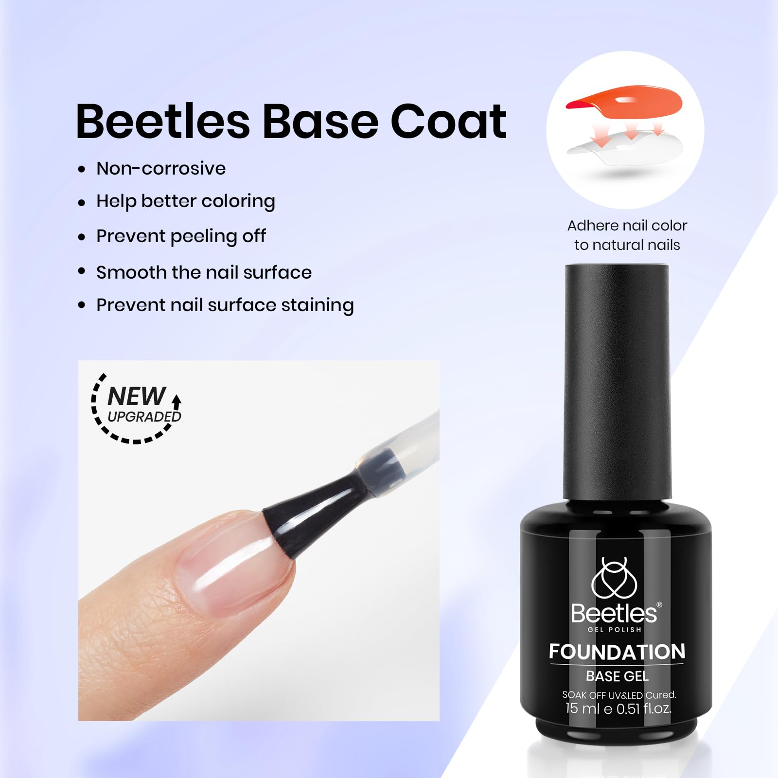 Beetles base coat 15ml ready to improve adhesion.