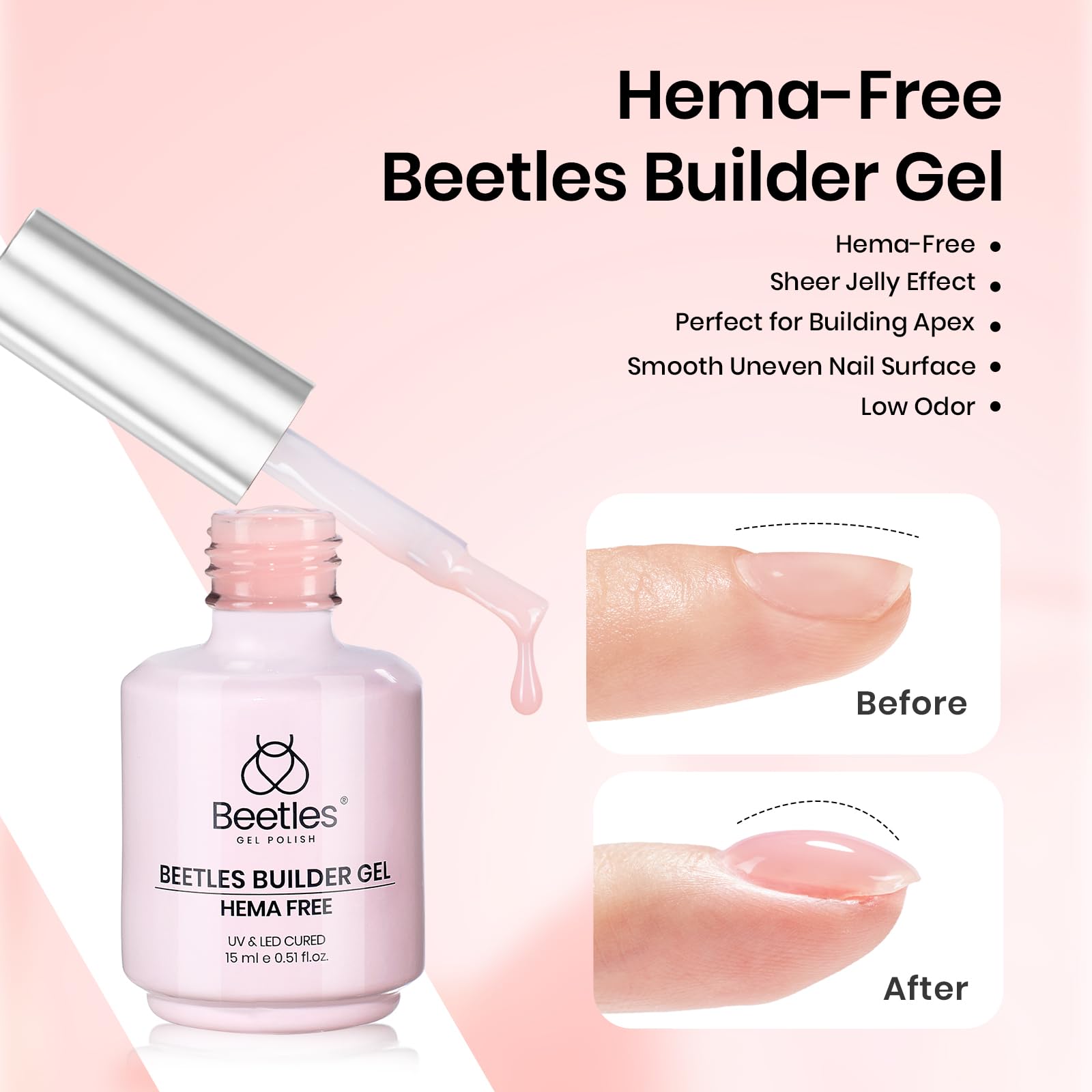 Beetles Base Coat Shine Finish provides a smooth, glossy foundation.