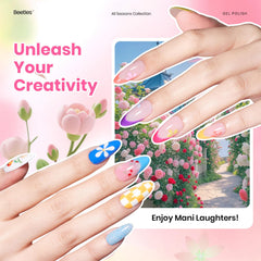 Beetles kit includes base and top coats for a complete manicure.