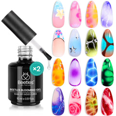 Beetles Blooming Gel clear 15ml base for blooming nail art