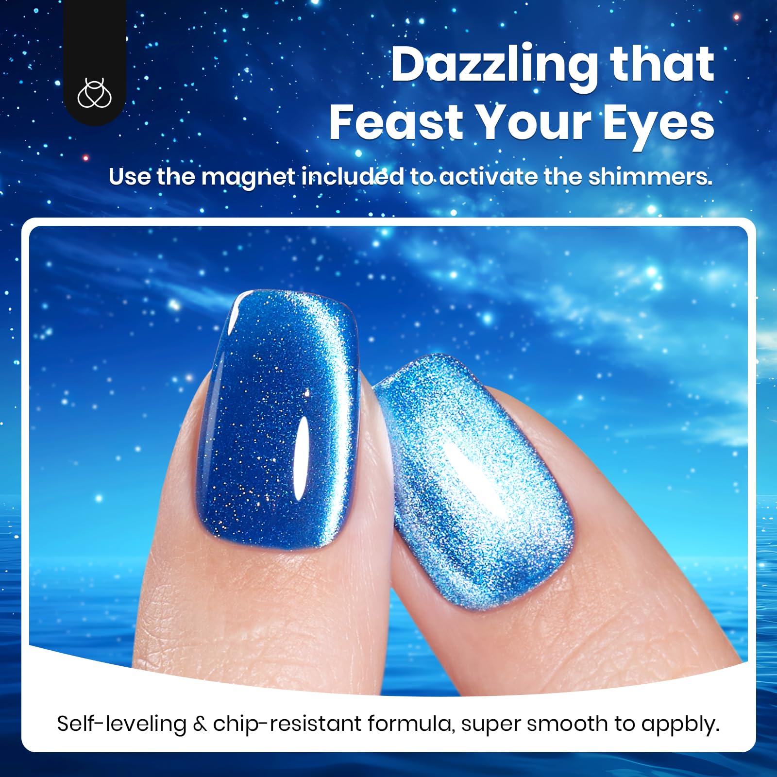 Beetles Blue Cat Eye Gel Polish offers 28+ days of glossy wear with proper prep.