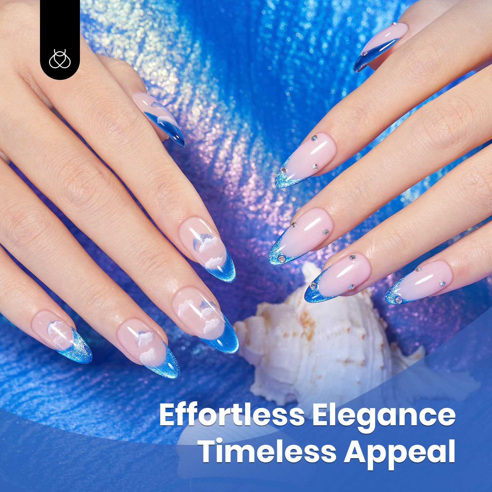 Beetles Blue Cat Eye Velvet Gel Polish delivers professional-looking nails at home.
