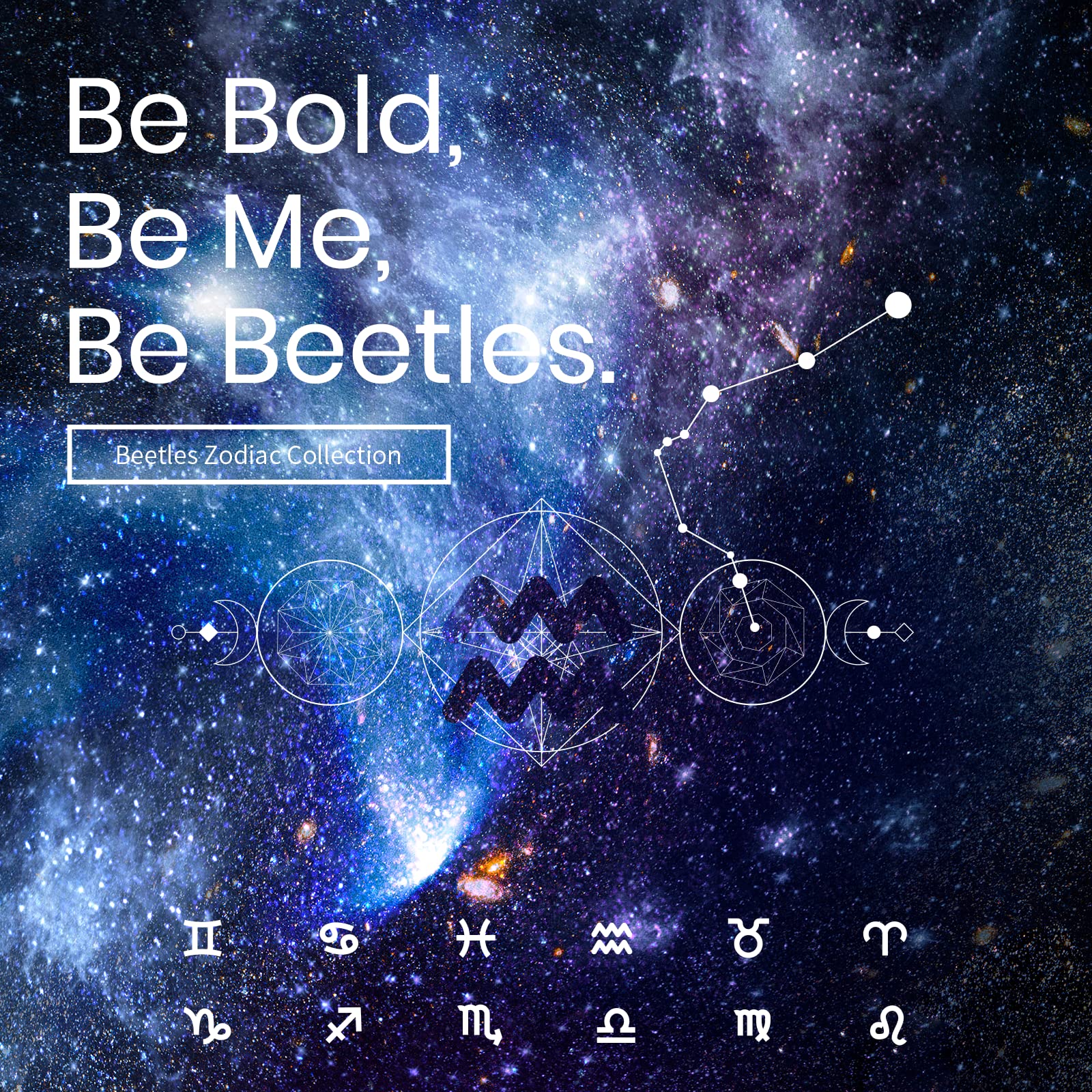 Beetles Aquarius Holy Water packaging image, ready for gift-giving.