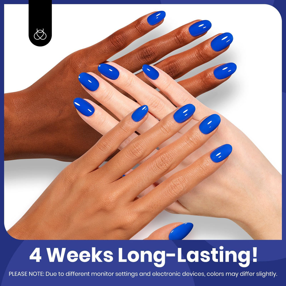 Beetles Blue Gel Nail Polish base and top coat for lasting manicure