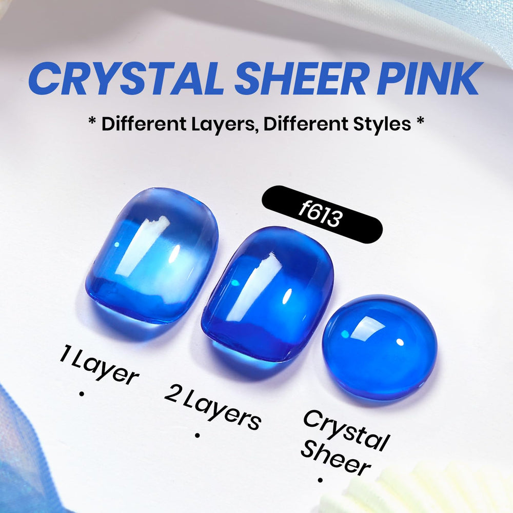 Close-up of layering Beetles blue gel for depth and intensity