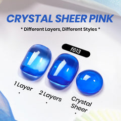 Close-up of layering Beetles blue gel for depth and intensity