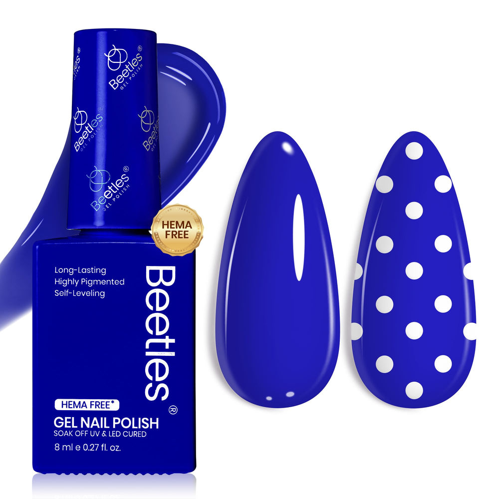 Beetles blue gel polish manicure kit display for home use