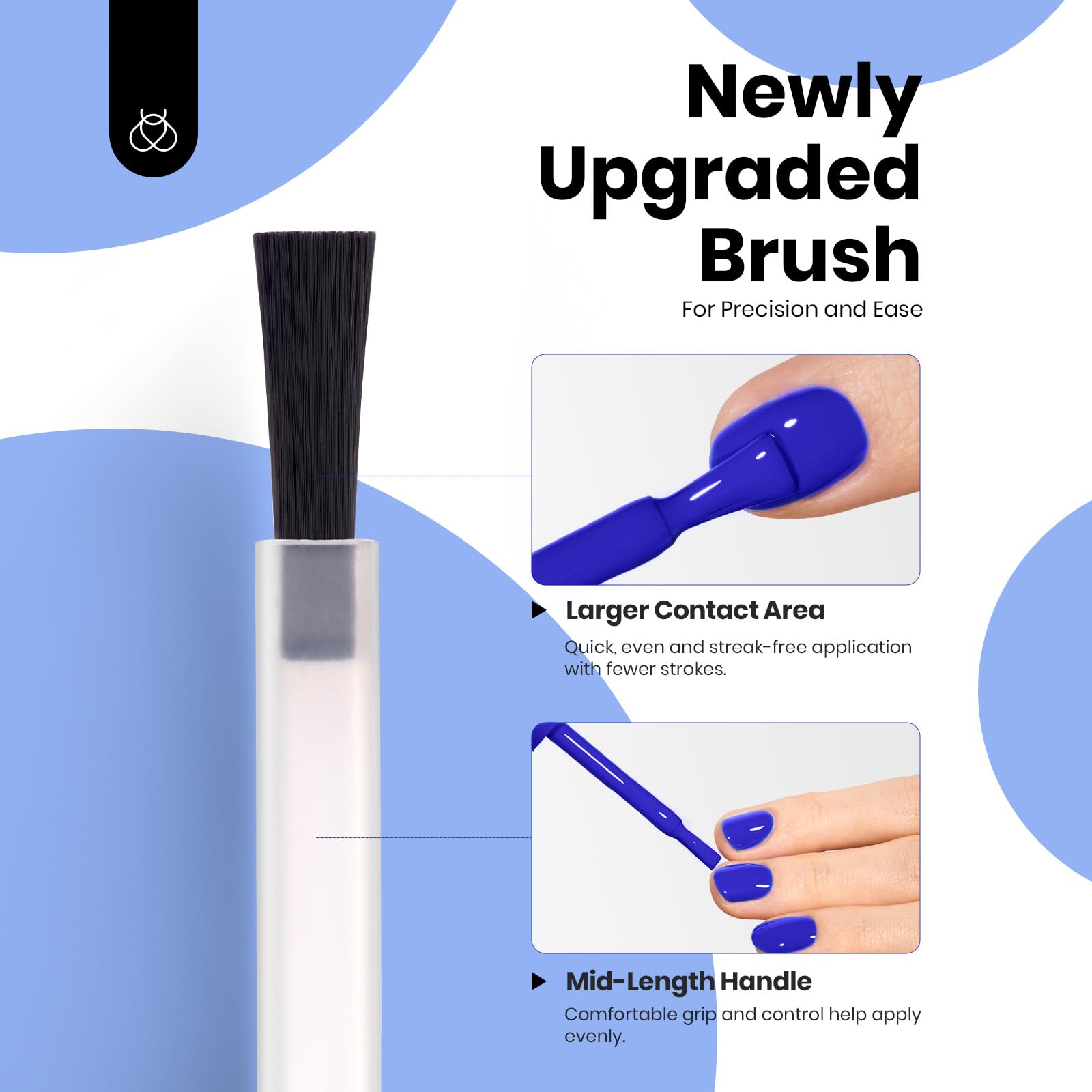 Beetles blue gel polish packaging side view emphasizes design