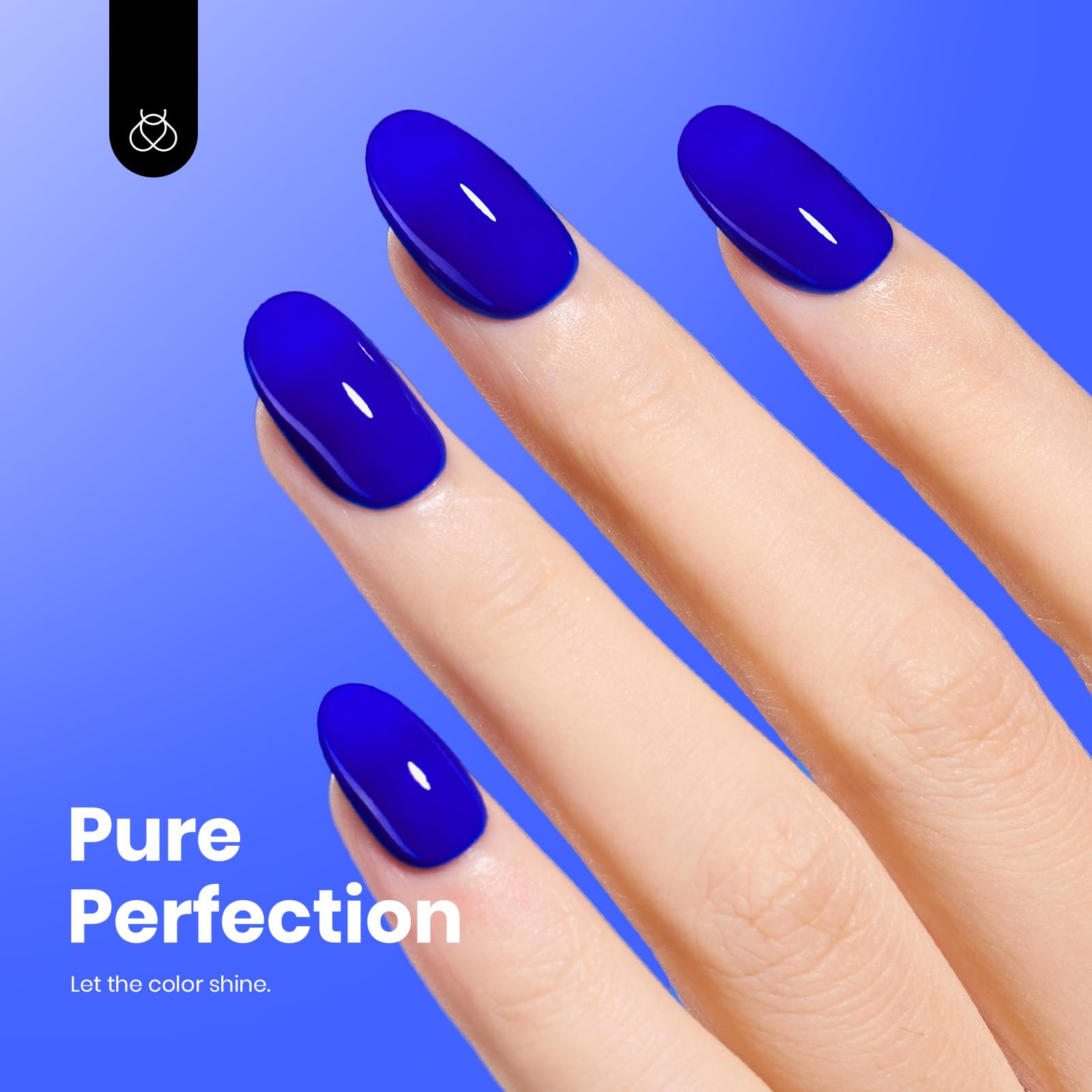 Beetles blue gel nail polish under UV LED cures quickly and evenly