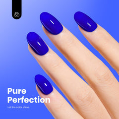 Beetles blue gel nail polish under UV LED cures quickly and evenly