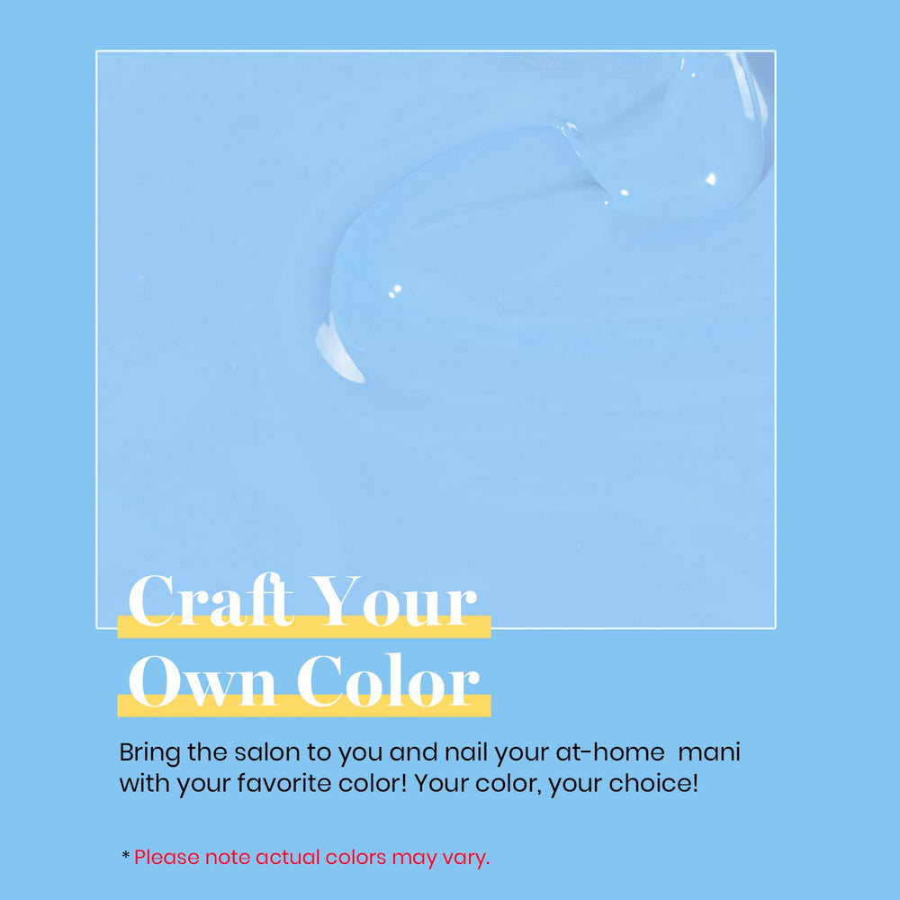 Beetles Blue Gel Polish brush applying color on nails for smooth coverage.