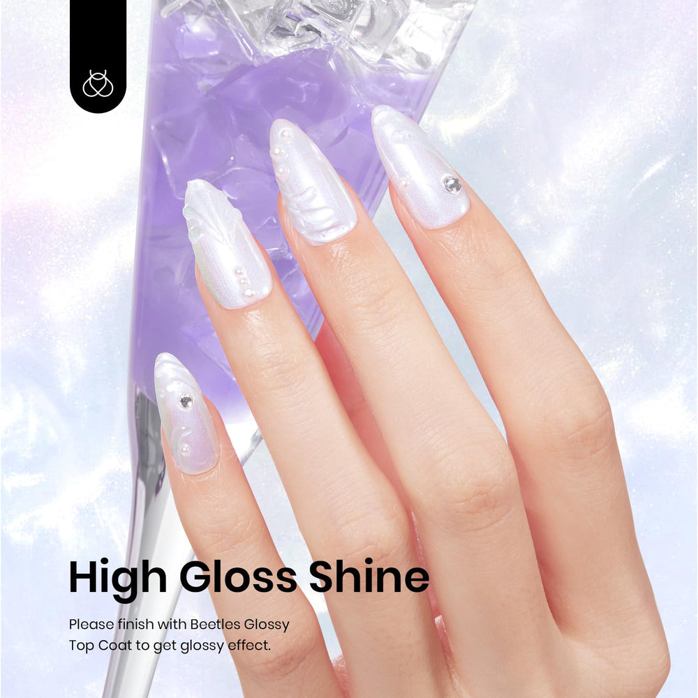 Beetles blue glitter shimmer gel for vibrant nail art