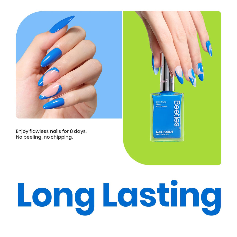 Beetles Paulina Lapis blue nail polish gift-pack idea for holidays and celebrations.