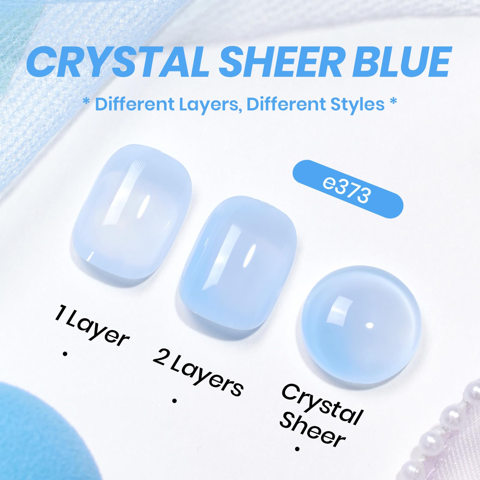Beetles Blueberry Milk Jelly Gel Polish dries to a high-gloss finish.