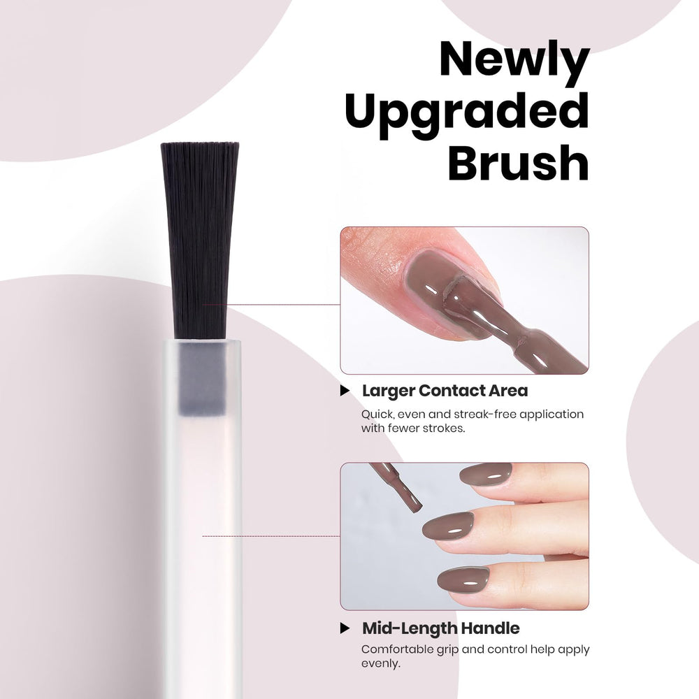 Beetles Latte Routine 8ml bottle ideal for home manicure touch-ups.