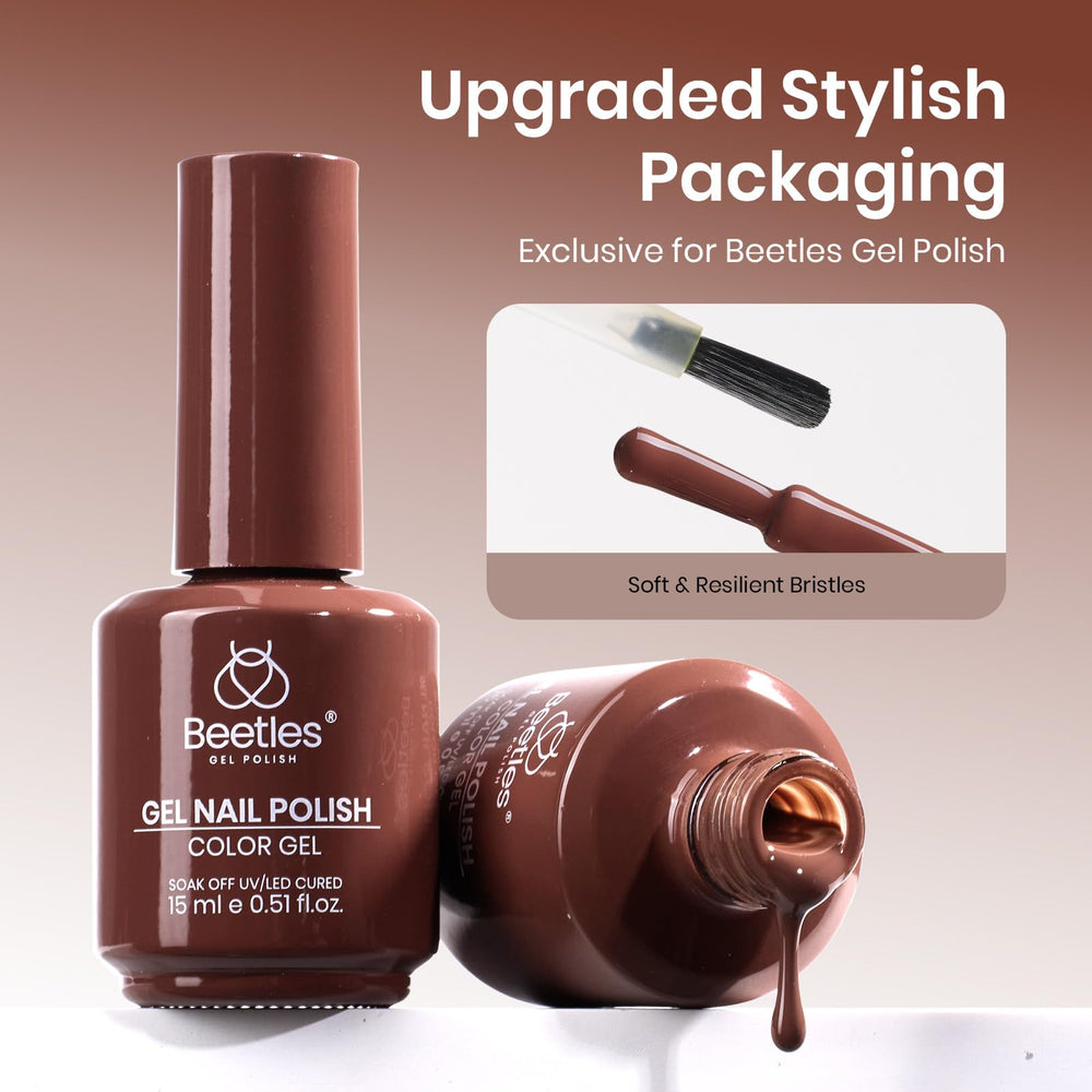 Beetles Cocoa Luxe gloss delivers high shine after curing.