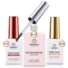Beetles 8in1 Builder Gel kit for versatile at-home nail strengthening and extensions.