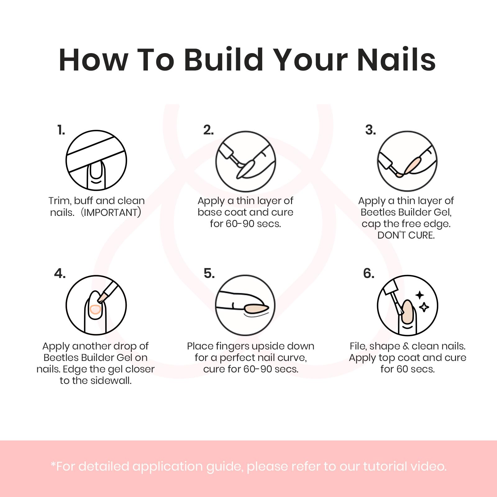 Beetles Builder Gel requires base and top coat for best results.