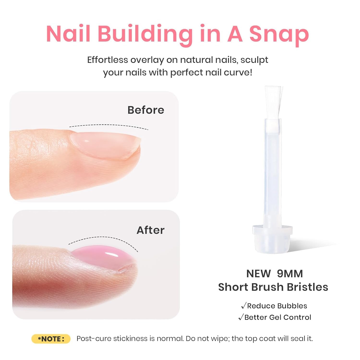 Beetles Builder Gel built-in brush aiding beginner-friendly application