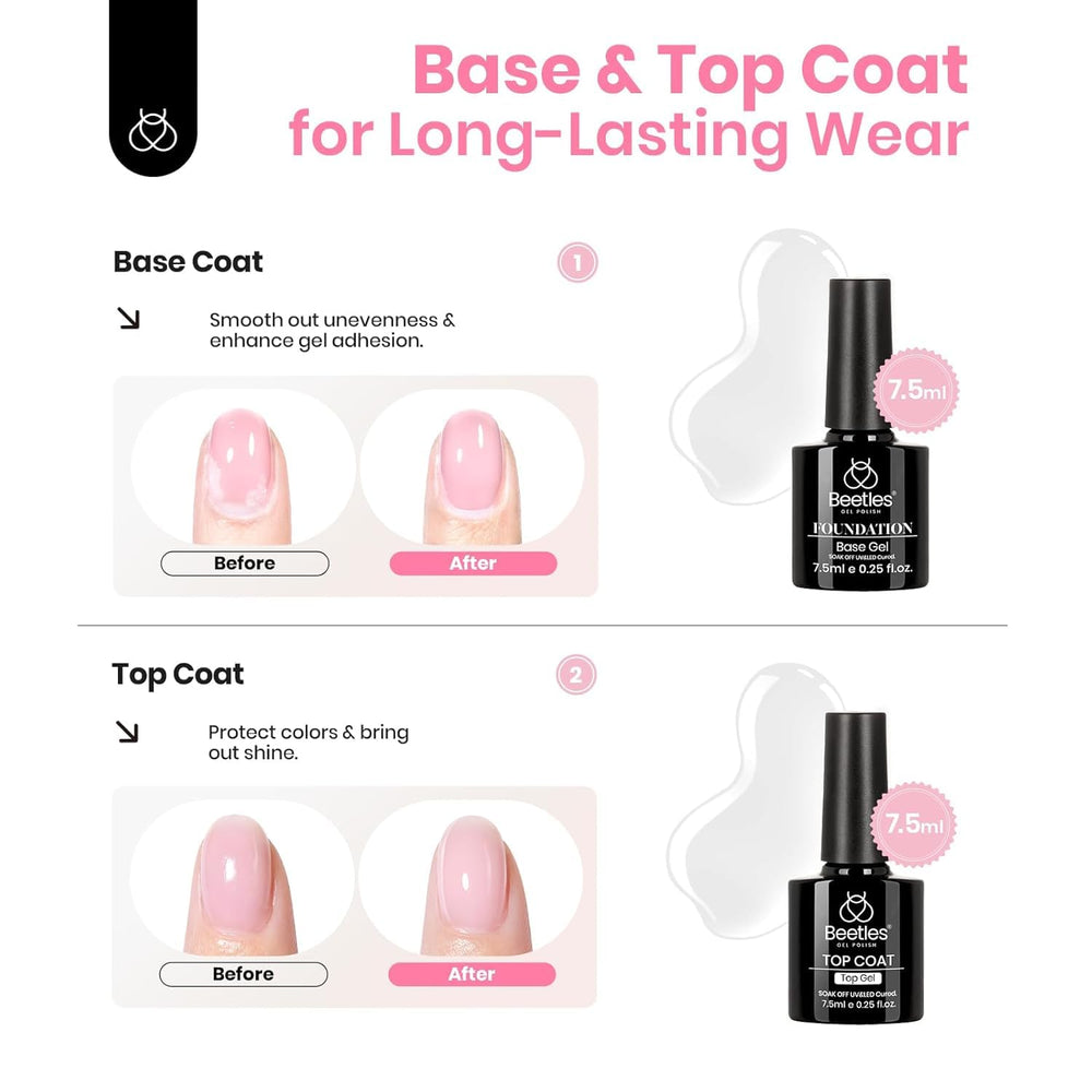 Beetles builder gel extends nails using forms for natural length