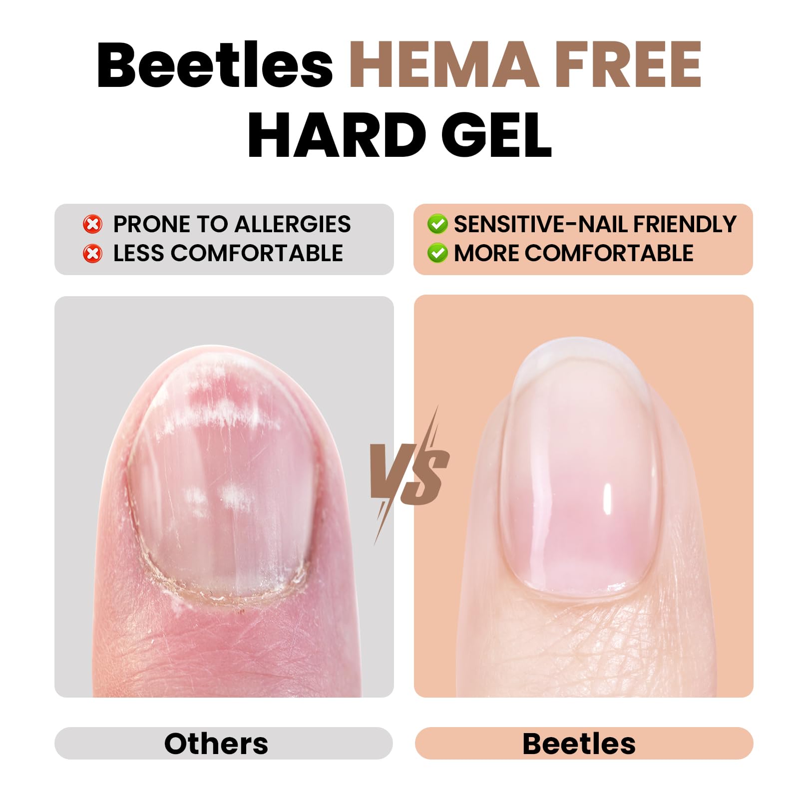 Beetles Chestnut Breeze color swatches showcase four shades for quick nail art ideas