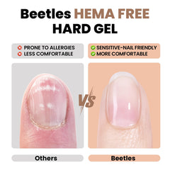 Beetles Chestnut Breeze color swatches showcase four shades for quick nail art ideas