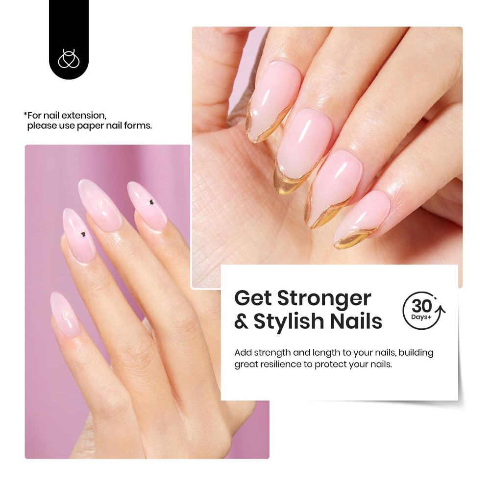 Beetles Builder Gel Set reinforces natural nails and fills growth gaps