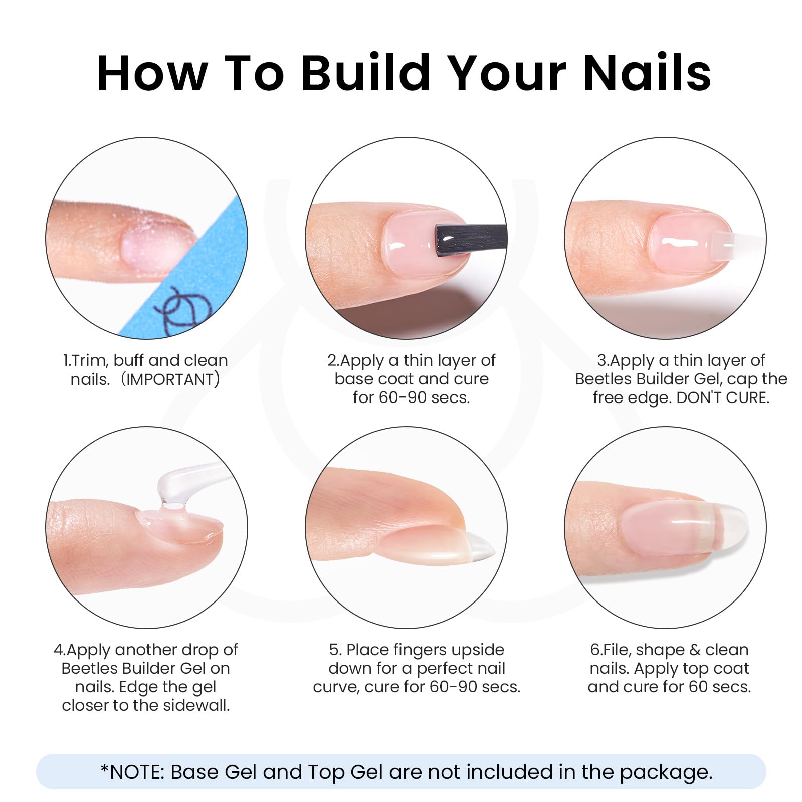 Beetles Builder Gel Set two-piece Dew Glow packaging for beginners.