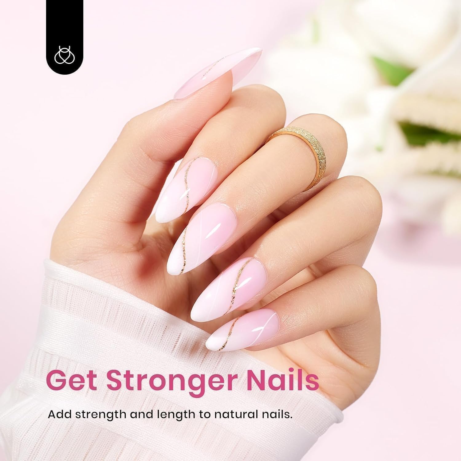 Beetles Builder Gel Sheer Luck brown neutral shade for natural-looking nails