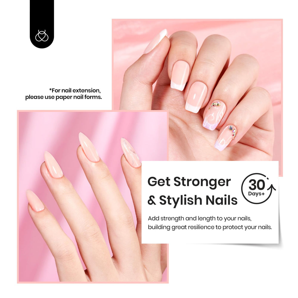 Beetles Builder Gel quick UV/LED cure for efficient home manicures.