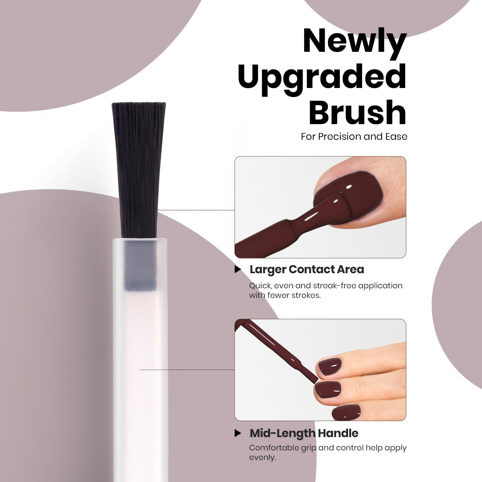 Beetles Burgundy Gel Polish home manicure setup enables easy salon-like results