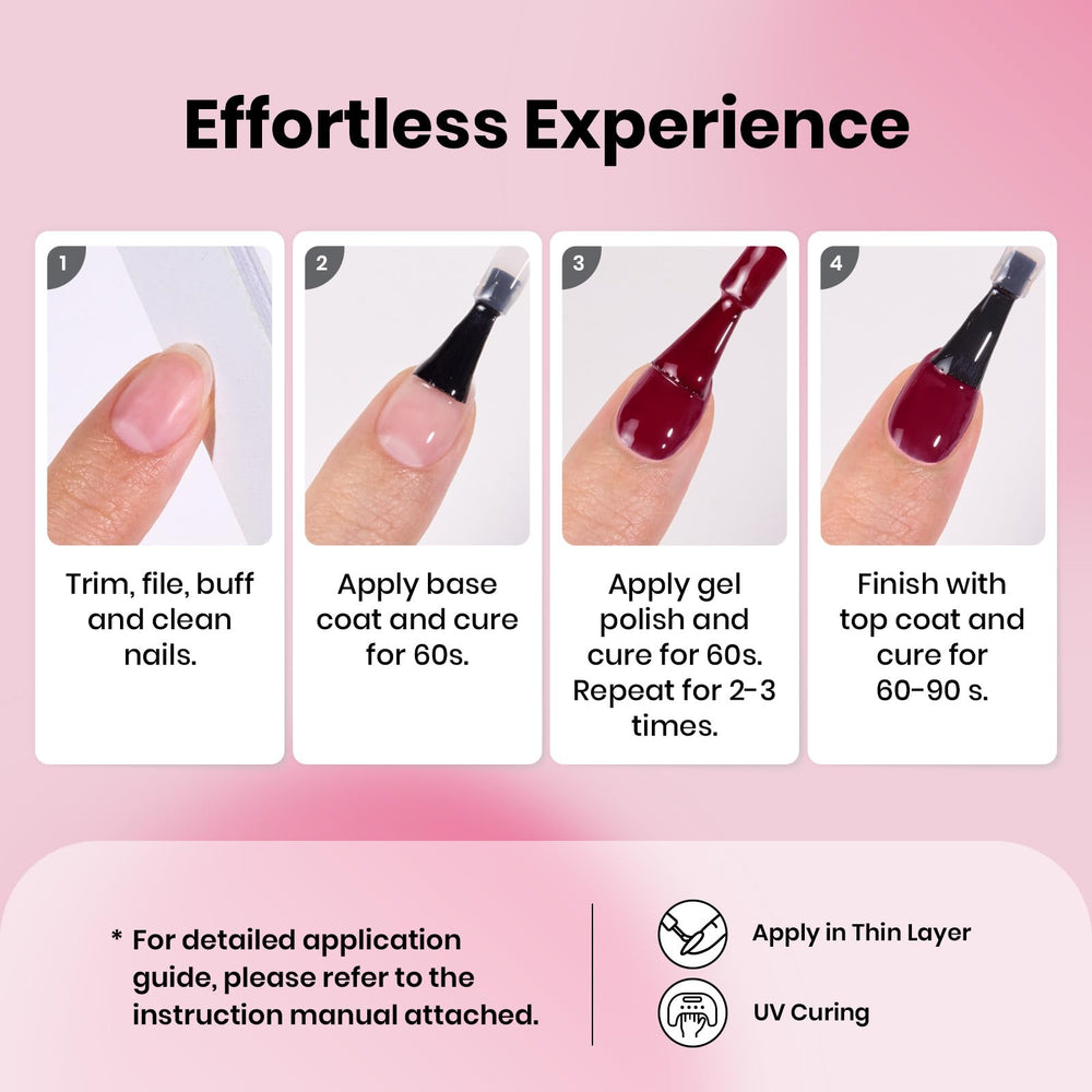 Beetles Burgundy Red gel polish displayed in a salon-friendly bottle
