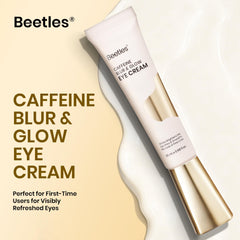 Beetles Caffeine Eye Cream close-up shows smooth texture for the eye area