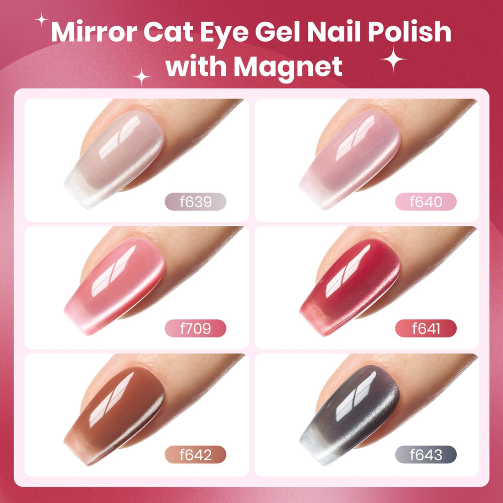 Beetles Cat Eye Gel Polish brown hue delivers warm depth and subtle metallic glow.