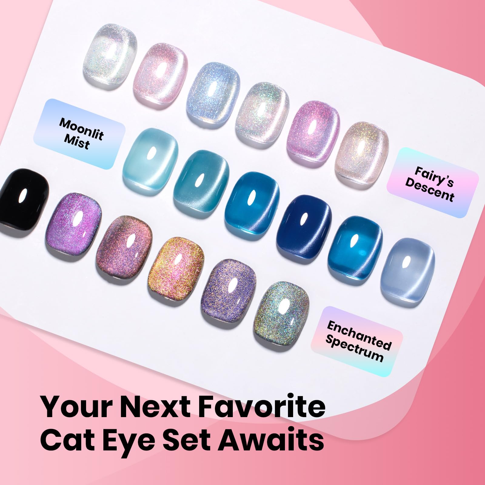 Beetles Cat Eye Gel Polish gift set image emphasizes portable, gift-ready manicure kit.