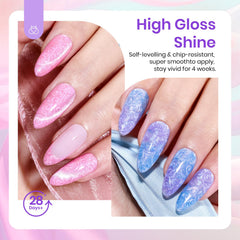 Beetles Cat Eye gel polish green swatch ideal for fresh summer nails.