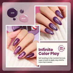 Beetles cat eye gel polish close-up highlighting sparkling shimmer