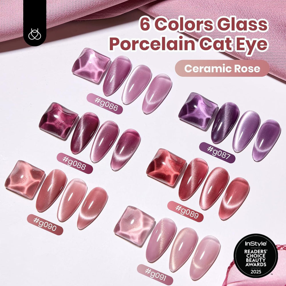 Beetles Cat Eye Gel Polish rose bottle highlights muted rose tones for elegant manicures