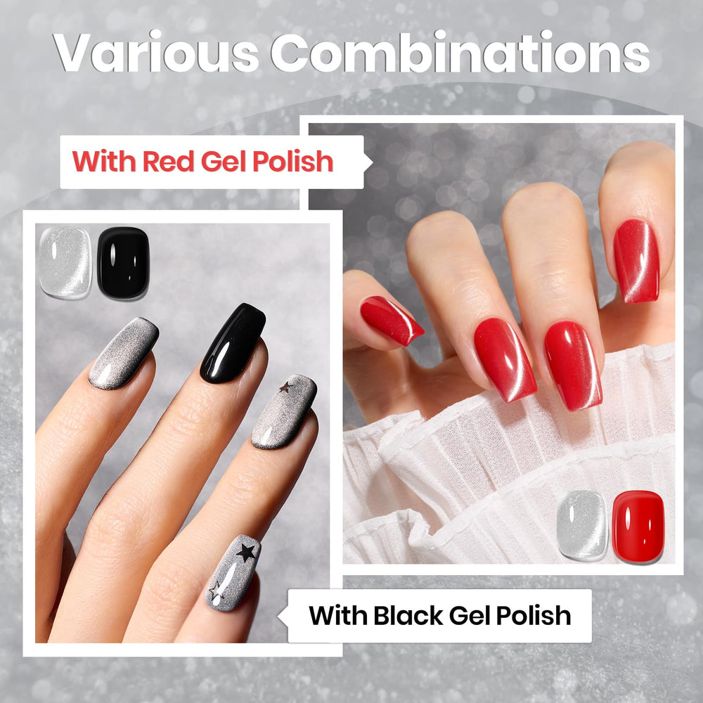 Beetles cat eye gel under UV/LED cure for professional look