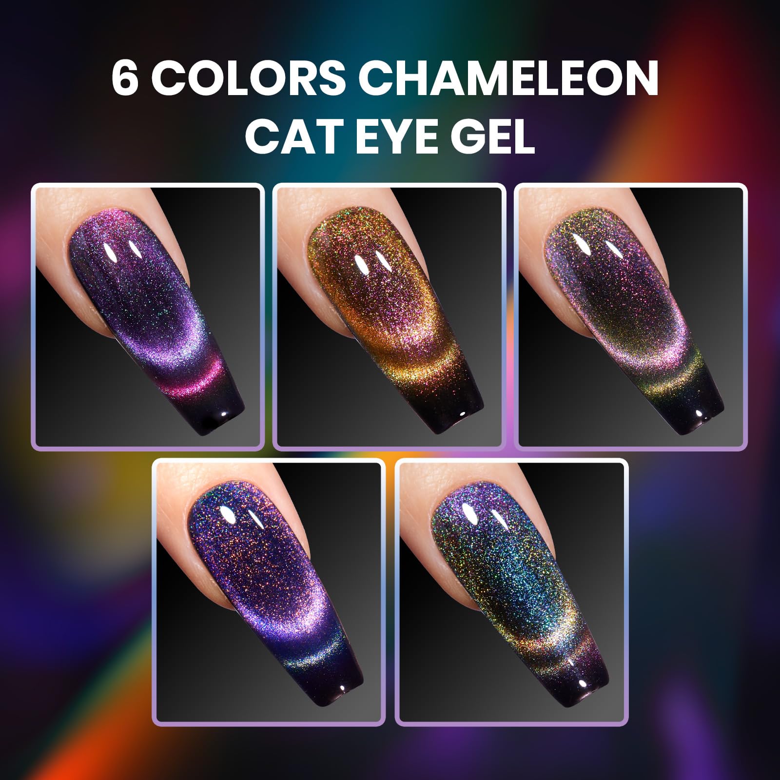 Beetles glitter color-shift polish showing galaxy-like sparkle.