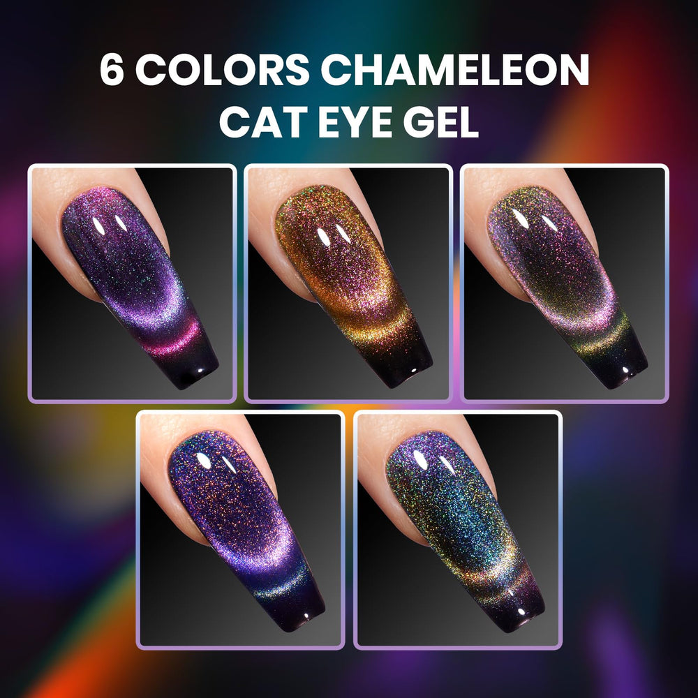 Beetles glitter color-shift polish showing galaxy-like sparkle.