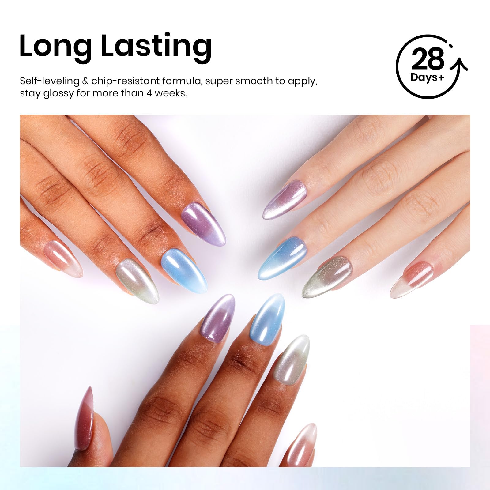 Beetles Cat Eye Kit Packaging highlights portable setup for on-the-go manicures.