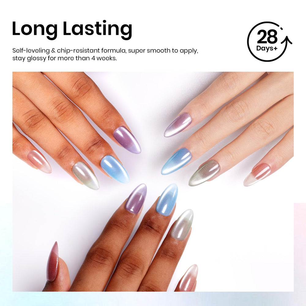 Beetles Cat Eye Kit Packaging highlights portable setup for on-the-go manicures.