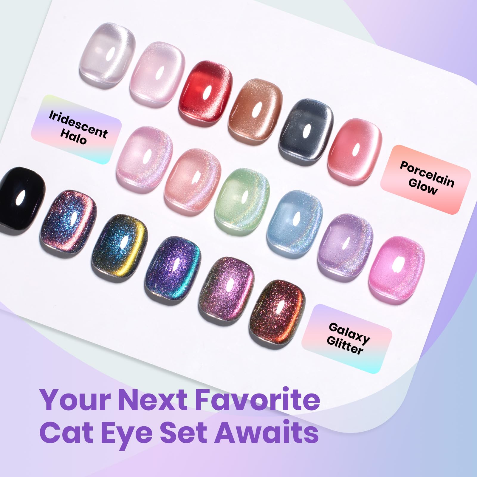 Beetles Cat Eye magnet application creates dramatic streaks for unique nails