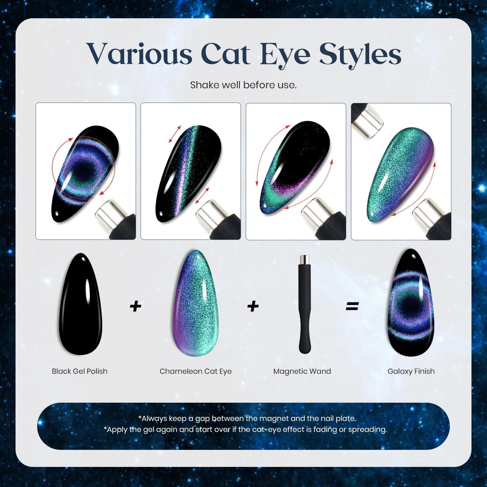 Beetles Cat Eye Magnet Tool to shape a cat eye effect on nails.