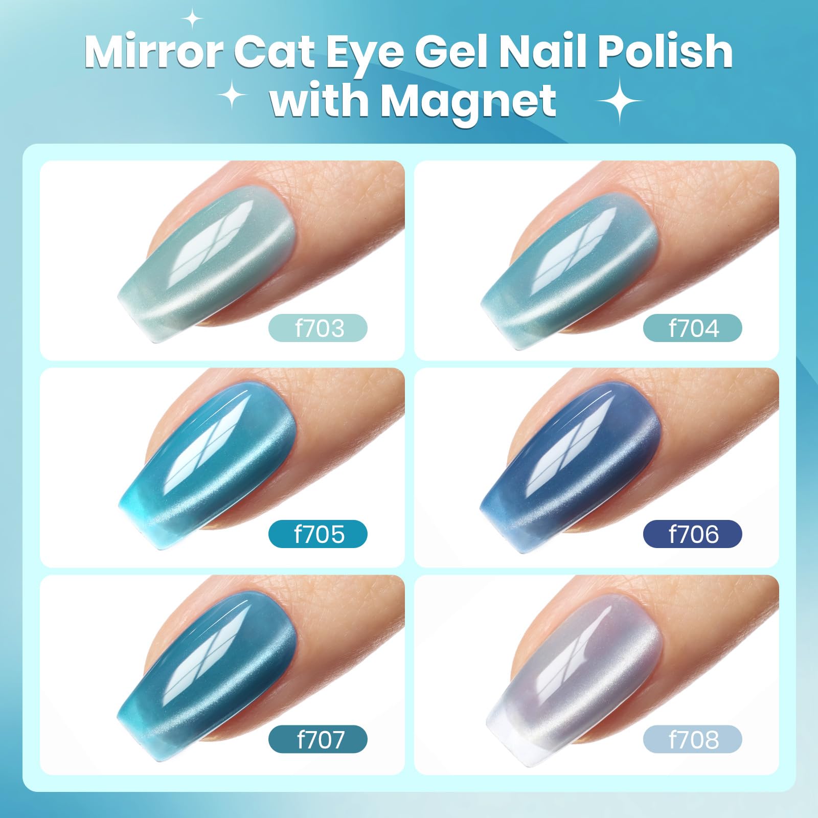 Beetles Cat Eye Magnet Tool demonstrating cat eye effect options.