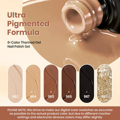 Beetles Chocolate brown polish swatch for classic nail art